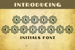 Aafia Capitals: A Vintage Display Font for Digital Impact