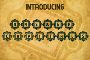 Answer Capitals: A Decorative Font That Commands Attention