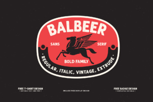 Balbeer: A Vintage Grunge Sans Serif Font for Bold Digital Identity