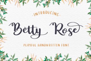 Betty Rose Font: Handwritten Elegance for Crafters