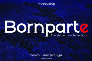 Bornparte: A Display Serif Font That Elevates Real Branding