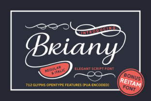 Briany: A Vintage Script for Bold Design