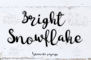 Bright Snowflakes: A Handwritten Font That Builds Holiday Trust