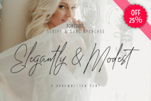 Elegantly Modest Duo: A Handwritten Font That Elevates Your Brand