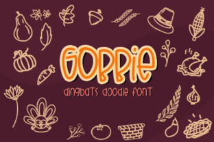 Gobbie: A Thanksgiving-Themed Dingbat Font for Digital Branding