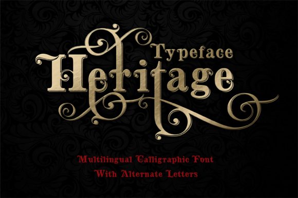 Heritage Font: A Script Handwritten Typeface