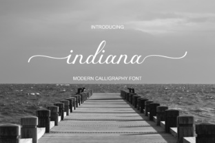 Indiana Font: Elegant Script for Crafters