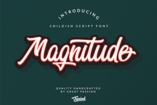Magnitude Script: A Handmade Font for Elegant Craft Projects