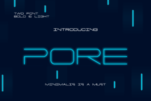 Pore: A Modern Sans Serif Font