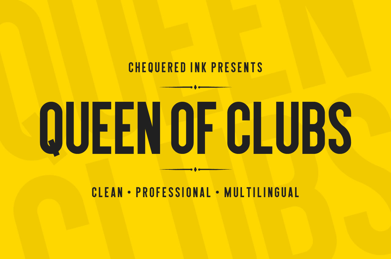 Queen of Clubs: A Font for Elegant Design