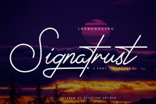 Signatrust: A Luxurious Script Font for Handmade Labels & Printables