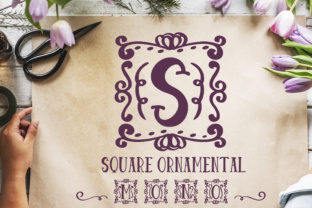 Square Ornamental Monogram: A Decorative Typeface That Elevates Digital Branding