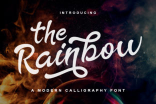 The Rainbow Font: A Modern Calligraphy Choice