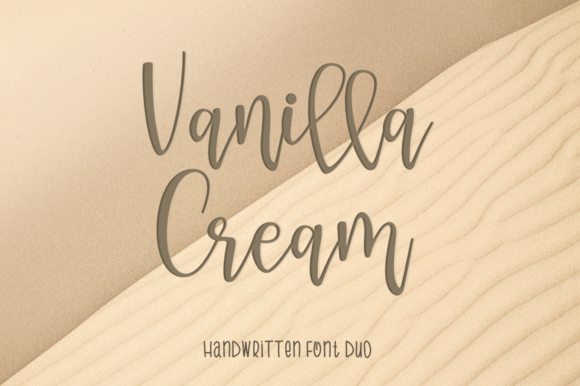 Vanilla Cream: A Modern Handwritten Font for Makers
