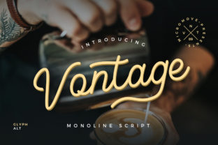 Vontage: A Stylish Handwritten Font