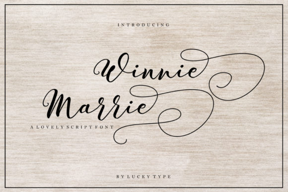 Winnie Marrie: A Stylish Script Font